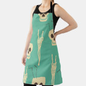 Het verdomde feest naadloos patroon. Menselijke sc Schort (Insitu)