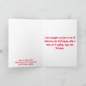 Het verdraaide Inbegrepen niet Speelgoed van de Feestdagen Kaart (Binnen)