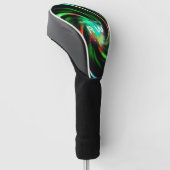 Het verdraaien Effect Groen Gepersonaliseerd Golfheadcover (Schuin)