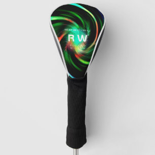 Het verdraaien Effect Groen Gepersonaliseerd Golfheadcover