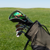 Het verdraaien Effect Groen Gepersonaliseerd Golfheadcover (Insitu)
