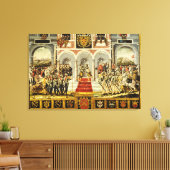 Het Verdrag van Cateau-Cambresis Canvas Afdruk (Insitu (Woonkamer))