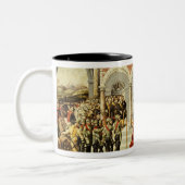 Het Verdrag van Cateau-Cambresis Tweekleurige Koffiemok (Links)