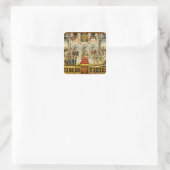 Het Verdrag van Cateau-Cambresis Vierkante Sticker (Tas)