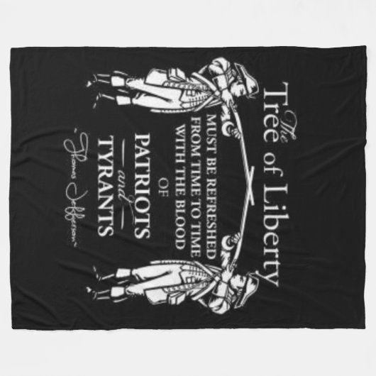 HET VERDRAG VAN VRIJHEID FLEECE DEKEN (Voorkant (Horizontaal))