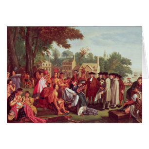 Het Verdrag van William Penn met de Indiërs in 168