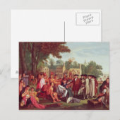 Het Verdrag van William Penn met de Indiërs in 168 Briefkaart (Voorkant / Achterkant)