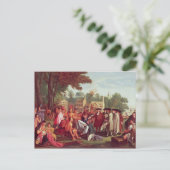 Het Verdrag van William Penn met de Indiërs in 168 Briefkaart (Staand voorkant)