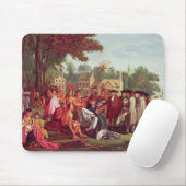 Het Verdrag van William Penn met de Indiërs in 168 Muismat (Met muis)