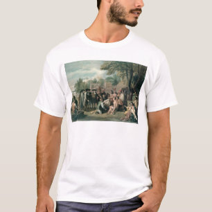 Het Verdrag van William Penn met de Indiërs in T-shirt