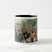 Het Verdrag van William Penn met de Indiërs in Tweekleurige Koffiemok (Center)