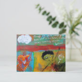 Het verdriet van een vrouw briefkaart (Staand voorkant)