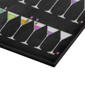 Het verdwijnen Martini Glass Cutting Board Snijplank (Hoek)