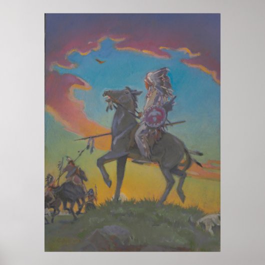 Het verdwijnende ras - Kulhanek Historische Kunst Poster (Voorkant)