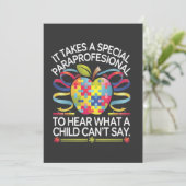Het vereist een speciaal paraprofessioneel autisme save the date (Staand voorkant)