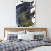 Het Verenigd Koninkrijk en de Republiek Ierland Canvas Afdruk (Insitu (Slaapkamer))