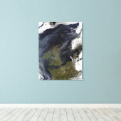 Het Verenigd Koninkrijk en de Republiek Ierland Canvas Afdruk (Insitu (Houten vloer))