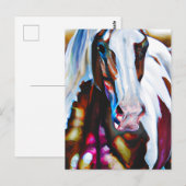 Het verfpaard briefkaart (Voorkant / Achterkant)