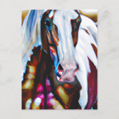 Het verfpaard briefkaart (Voorkant)