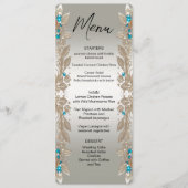 Het verfraaien van Gold Blue Stones Menu (Voorkant)