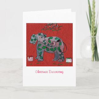 Het Verfraaien van Kerstmis Feestdagen Kaart