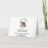 Het Verfraaien van Kerstmis Feestdagen Kaart (Achterkant)