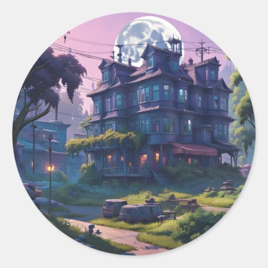 Het Vergeten Landgoed - Ronde Sticker (Voorkant)