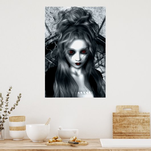 Het vergeten Poster van het Gothische Kunstwerk va (Keuken)