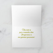 Het vergeven Wenskaart van Olijven Kaart (Binnen)