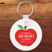 Het vergt een groot hart voor de vormgeving van de sleutelhanger (Voorkant)