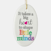 Het vergt een GROTE HART aan Vorm Kleine versierin Keramisch Ornament (Rechts)