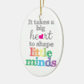 Het vergt een GROTE HART aan Vorm Kleine versierin Keramisch Ornament (Links)