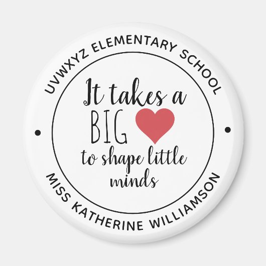 Het vergt een grote opwaardering van de leraar in magneet (Voorkant)