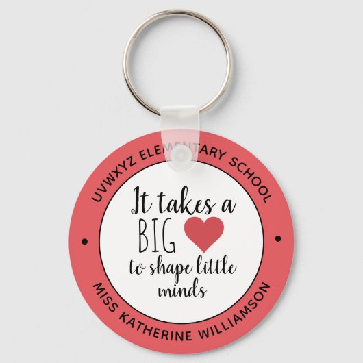 Het vergt een grote opwaardering van de leraar in  sleutelhanger (Voorkant)