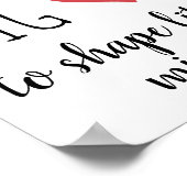 Het vergt een grote waardering voor docenten in he poster (Hoek)