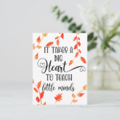 Het vergt een Herfst voor waardering van leraren i Briefkaart (Staand voorkant)