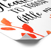 Het vergt een Herfst voor waardering van leraren i Poster (Hoek)