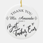 Het vergt grote waardering voor docenten in het ha keramisch ornament (Achterkant)