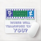 Het vergt teamwerk om een droom te maken Mousepad Muismat (Met muis)