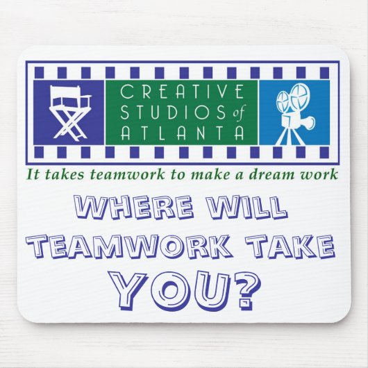 Het vergt teamwerk om een droom te maken Mousepad Muismat (Voorkant)