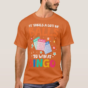 Het vergt veel ballen om een geluks geschenk te wi t-shirt