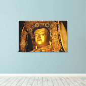 Het vergulde Jowo Boeddhabeeld, Jokhang-tempel, Canvas Afdruk (Insitu (Houten vloer))