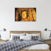 Het vergulde Jowo Boeddhabeeld, Jokhang-tempel, Canvas Afdruk (Insitu (Slaapkamer))