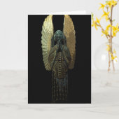 Het vergulde Wenskaart van de Engel Kaart (Gele Bloem)