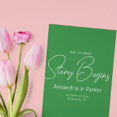 Het verhaal begint hier: Elegante bruiloft welkom Acryl Bord