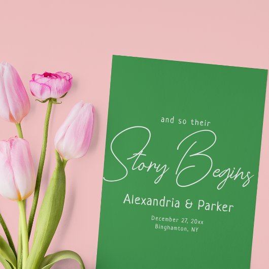 Het verhaal begint hier: Elegante bruiloft welkom Acryl Bord