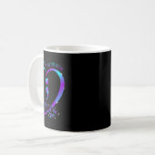 Het verhaal moet eindigen Happy Suicide Awareness Koffiemok (Voorkant links)
