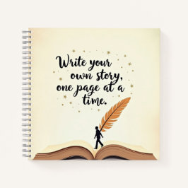 Het verhaal ontvouwt zich notitieboek