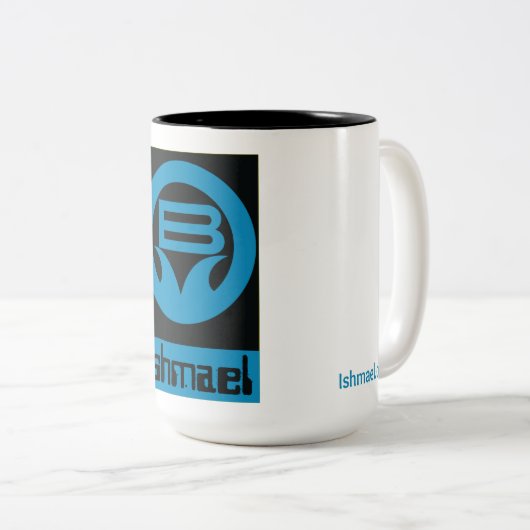 Het verhaal van B - Daniel Quinn Tweekleurige Koffiemok (Voorkant rechts)