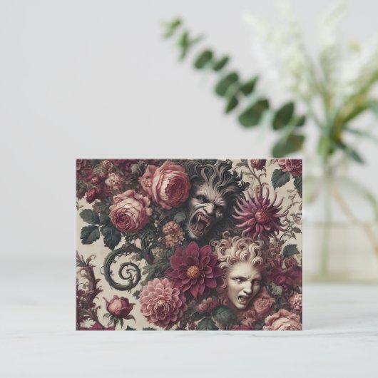 Het verhaal van Blood - Gothic Victoriaans Feestdagenkaart (Staand voorkant)